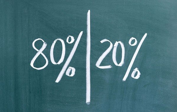 اصل بیست هشتاد اصل بیست هشتاد